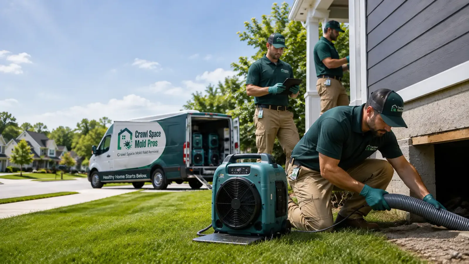 Crawl Space Mold Removal in Bellingham, MA